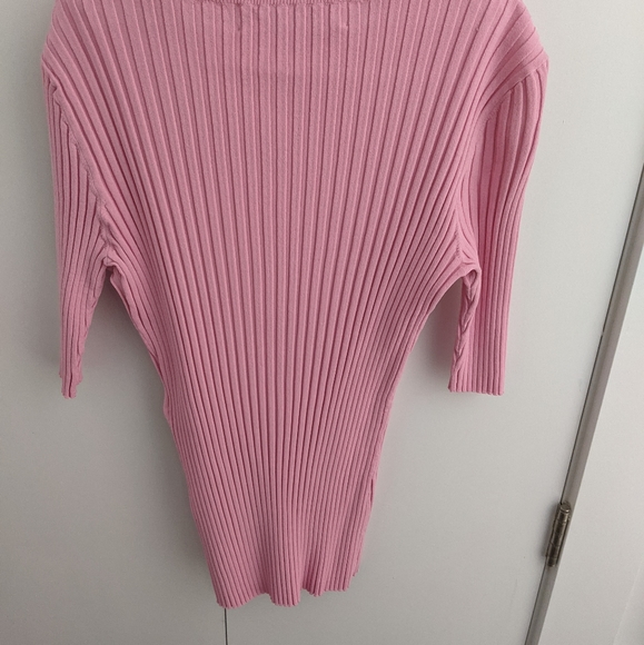 Diane Von Furstenburg pink t-shirt blouse - Picture 7 of 10